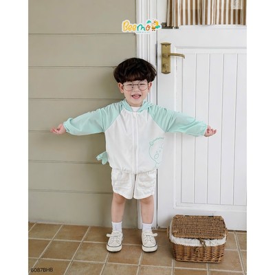 Áo chống nắng Beemo in hình khủng long vải thun lạnh co giãn cho bé đi học, đi chơi 6087AHB
