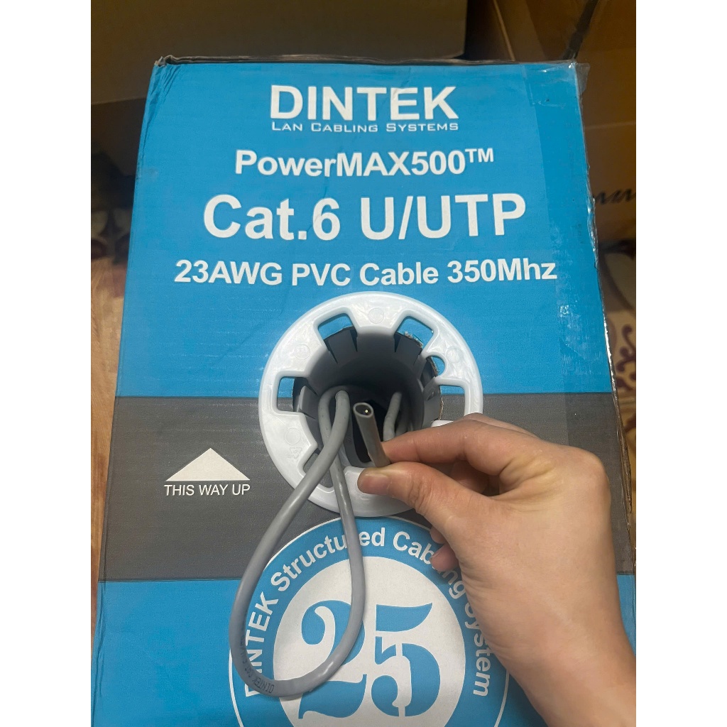 Cáp mạng DINTEK UTP Cat.6, 23AWG 305m (1101-04032) GIÁ CHƯA BAO GỒM VAT