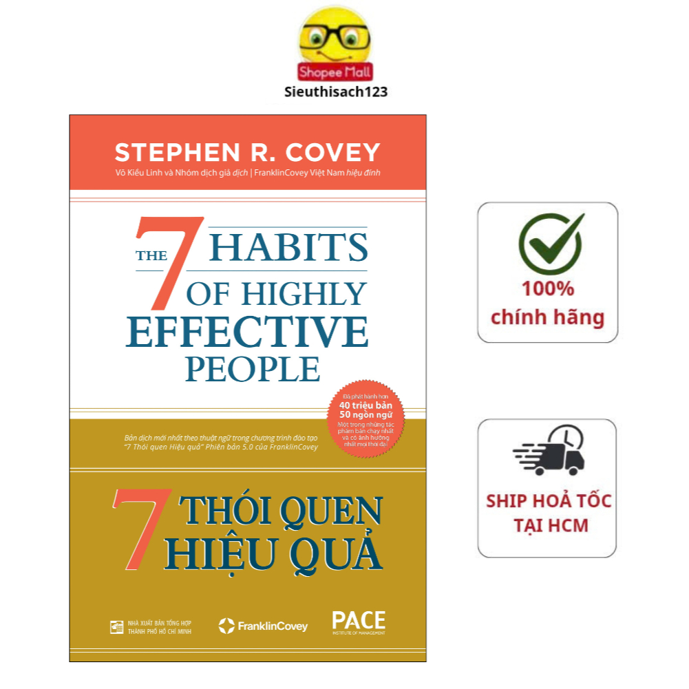 Sách - 7 Thói Quen Hiệu Quả ( bìa cứng Tái Bản)
