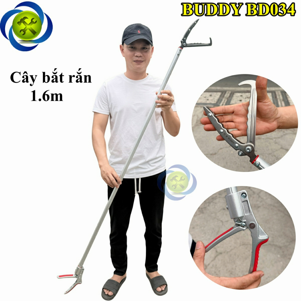 Cây bắt rắn 1.6 Mét Buddy BD034 ĐÀI LOAN