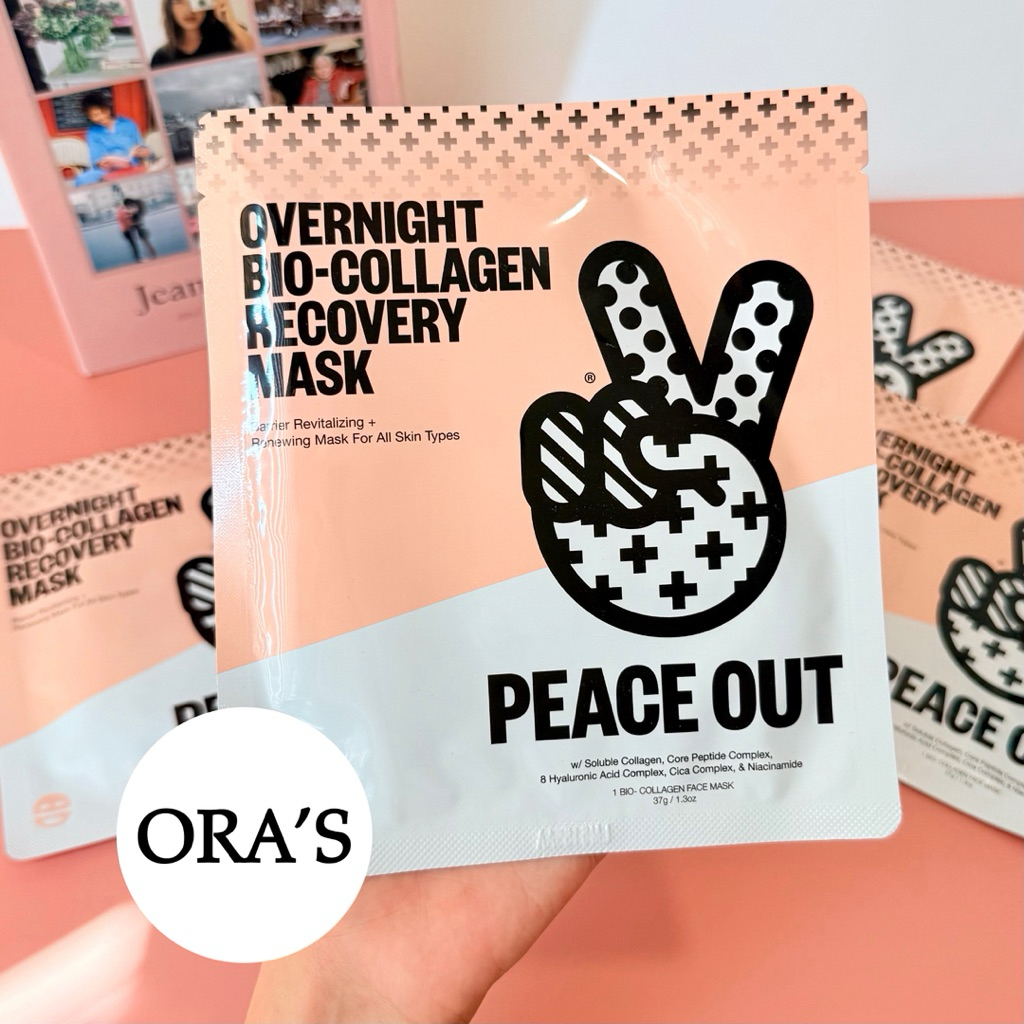 Mặt nạ dưỡng ẩm phục hồi da ban đêm Peace Out Overnight Barrier Hydrating Bio-Collagen Recovery Mask