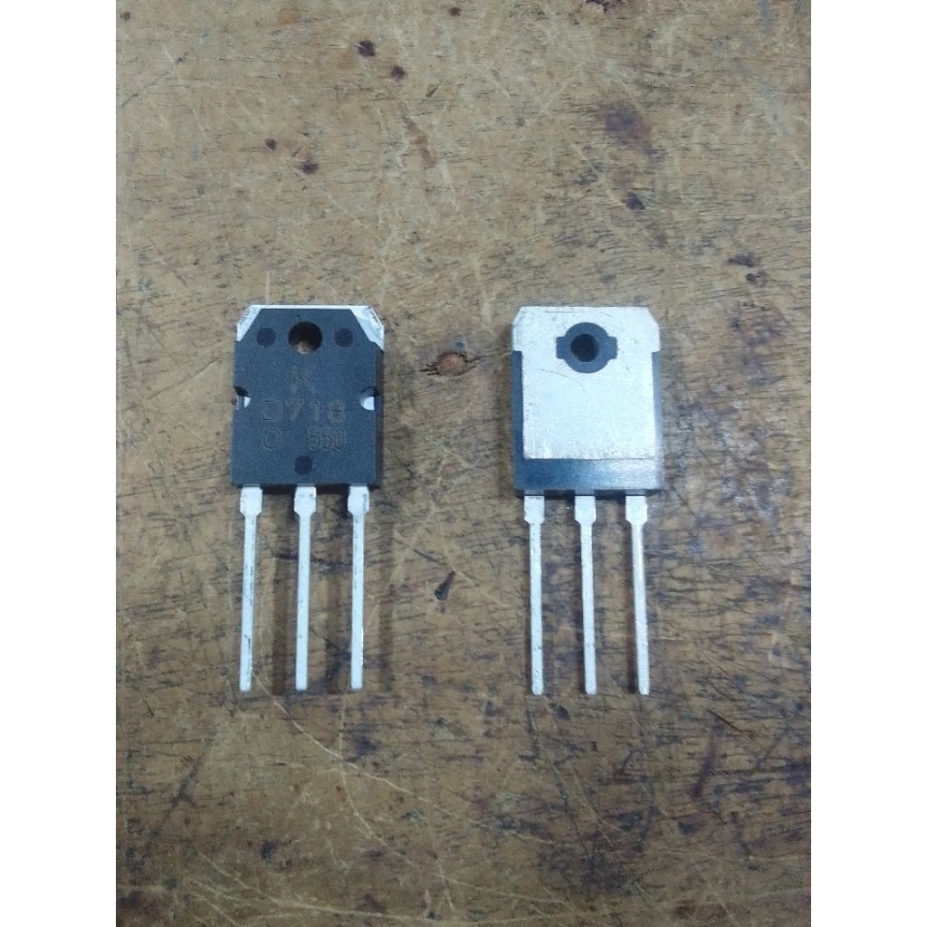 Cặp Transistor Công Suất 2SD718 (D718) – NPN 8A 120V – Tháo Máy Zin Xịn