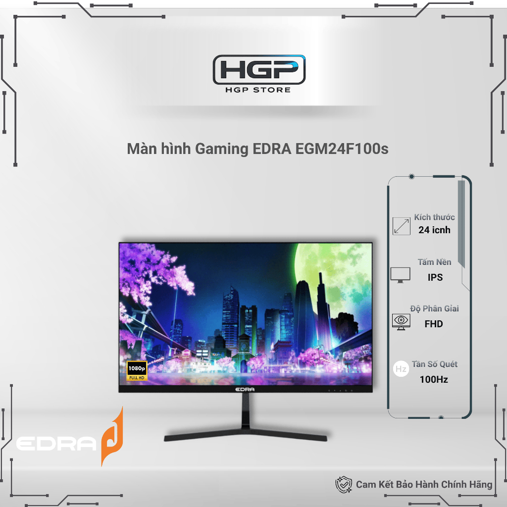 Màn hình Gaming EDRA EGM24F100s 24 inch FullHD 100hz