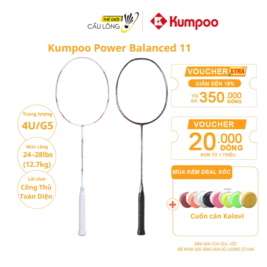 Vợt Cầu Lông Kumpoo Power Balanced 11, Công thủ toàn diện, Phù hợp người mới chơi