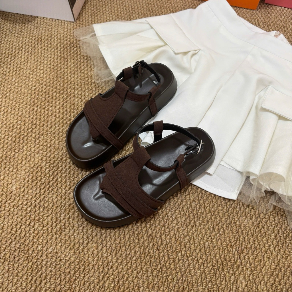 Dép Sandal Quai Hậu Nữ Kẹp Ngón LD2604 Khoá Hậu Da Lộn Nhiều Màu | BigBuy360 - bigbuy360.vn