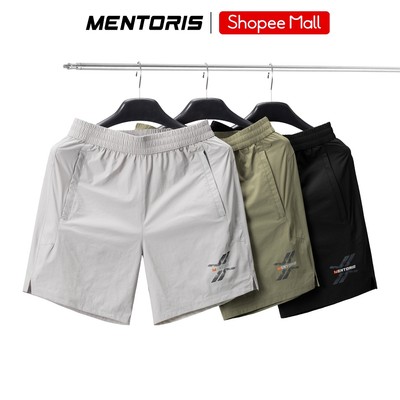 Quần Đùi Nam MENTORIS,Quần Short Chất Kaki Gió Dày Dặn,Form Regular Fit Trẻ Trung,Thoải Mái MASA26S012