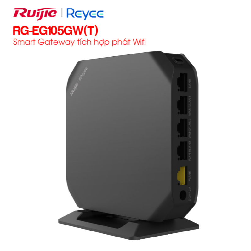 BỘ ĐỊNH TUYẾN TÍCH HỢP PHÁT WIFI RUIJIE RG-EG105GW(T) - Wi-Fi Tốc Độ Đến 1.267Gbps, Hiệu Suất Cao, B