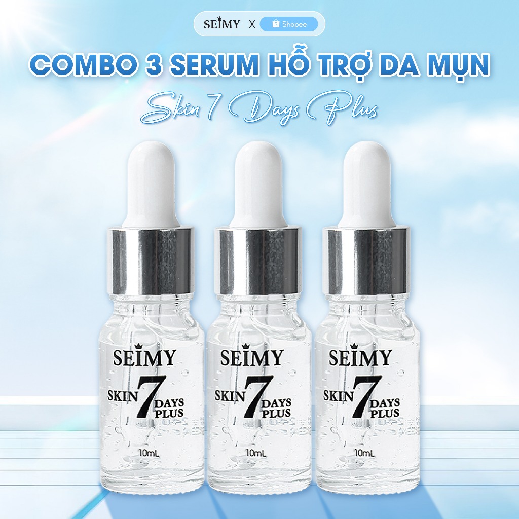 Combo 3 Chai Serum Mụn Thâm Seimy - Skin 7 Days Plus
