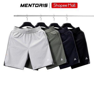 Quần Short Thể Thao Nam MENTORIS Vải Gió Dry Tech Form Regular Fit, Thoáng Khí, Nhanh Khô MSR2604 MASR26S012