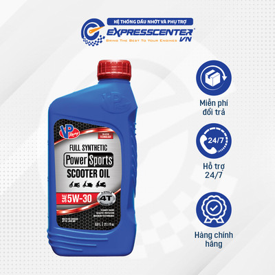 Dầu Nhớt Xe Tay Ga VP Powersports Scooter 4T Full Synthetic Ester Tech 5W30 800ml
