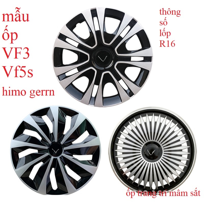 [ Lẻ 1 cái ] Ốp lazang VF3 lốp R16  ốp mâm xe điện  vifast VF3 và VF5s - ốp vf3 - ốp vf5 ốp mâm R16i