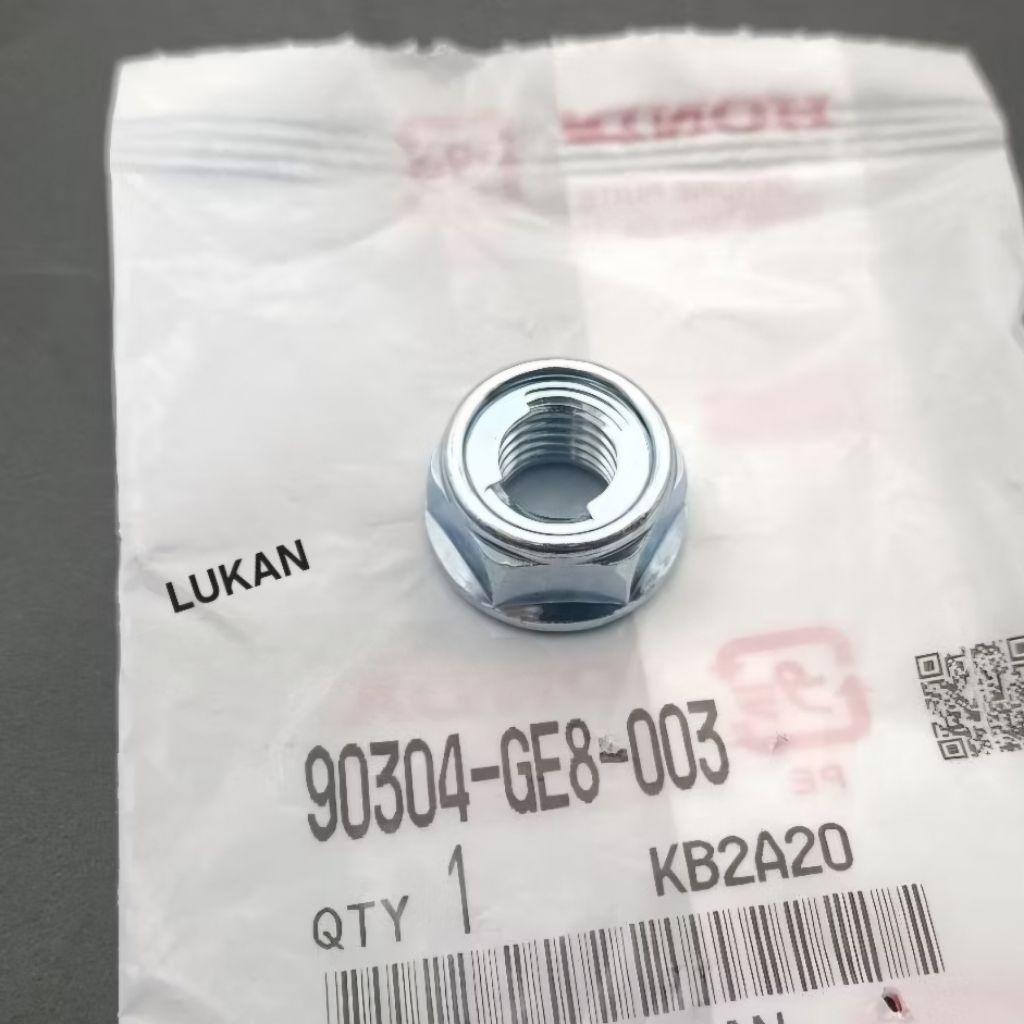 Ốc tán cổ, chảng ba tay lái DREAM, WAVE... 8mm zin Honda Japan 90304-GE8-003