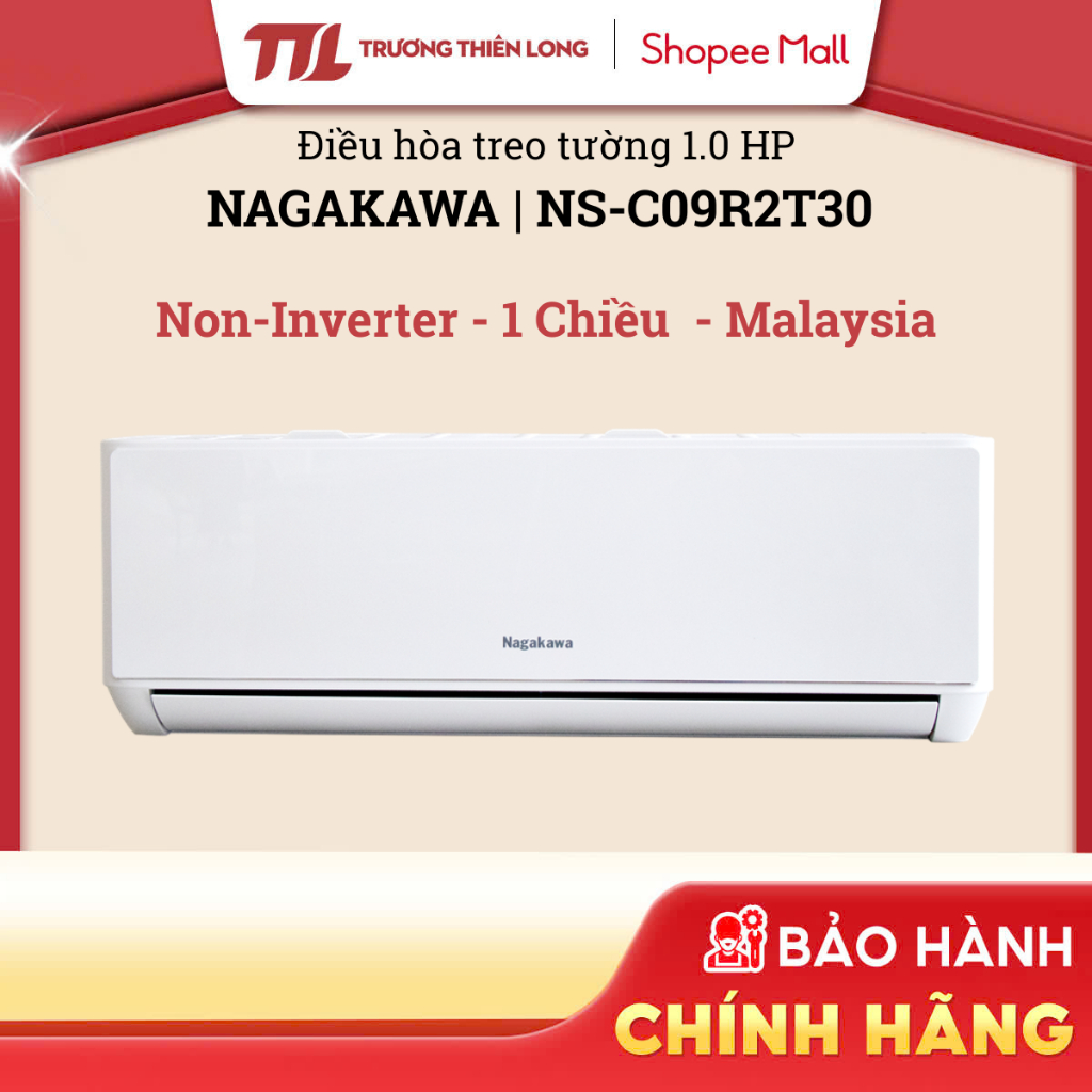 NS-C09R2T30 | NS-C12R2T30 | NS-C18R2T30 | NS-C09R2U86 | NS-C12R2U86  -  Máy Lạnh Nagakawa 1 Chiều [F