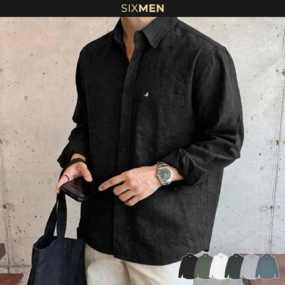 Áo Sơ Mi Nam Dài Tay Charter - Vải SMART LINEN Form Thoải Mái, Thấm Hút Cực Tốt, Không Xù - SIXMEN