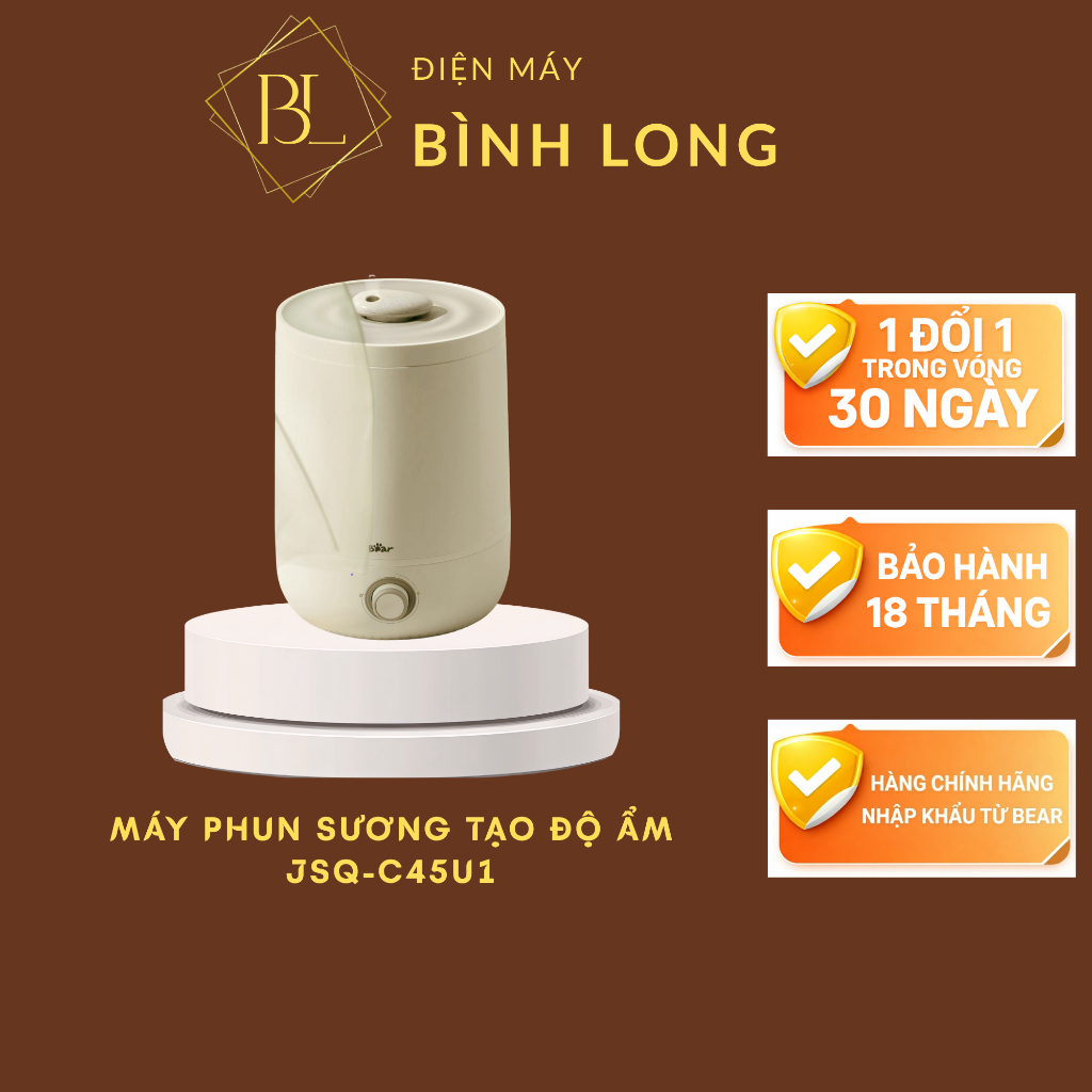 Máy phun sương tạo độ ẩm Bear JSQ-C45U1 (Bản Quốc Tế) - Điện Máy Bình Long