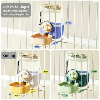 1000ML  bình nước cho chó mèo | gắn chuồng |khay ăn | bát nước |  phụ kiện thú cưng tiện lợi