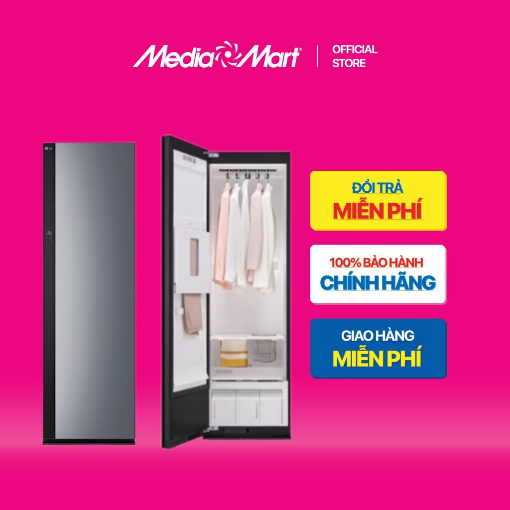 [ Mediamart Mall ] Tủ giặt hấp sấy LG Styler SC5GMR80H BH chính hãng,Ship 0đ