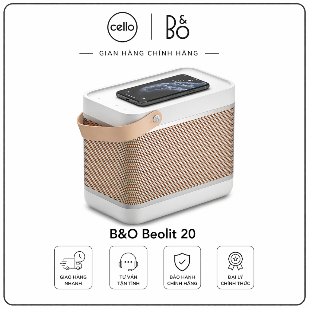 Loa B&O Beolit 20 - Chính Hãng Tam Sơn - New Fullbox - BH 3 Năm