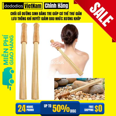 Chổi Tre Massage Mát Xa, Chổi Tre Đấm Lưng, Chổi Gõ Dưỡng Sinh Bằng Tre Giúp Cơ Thể Thư Giãn Lưu Thông Khí Huyết