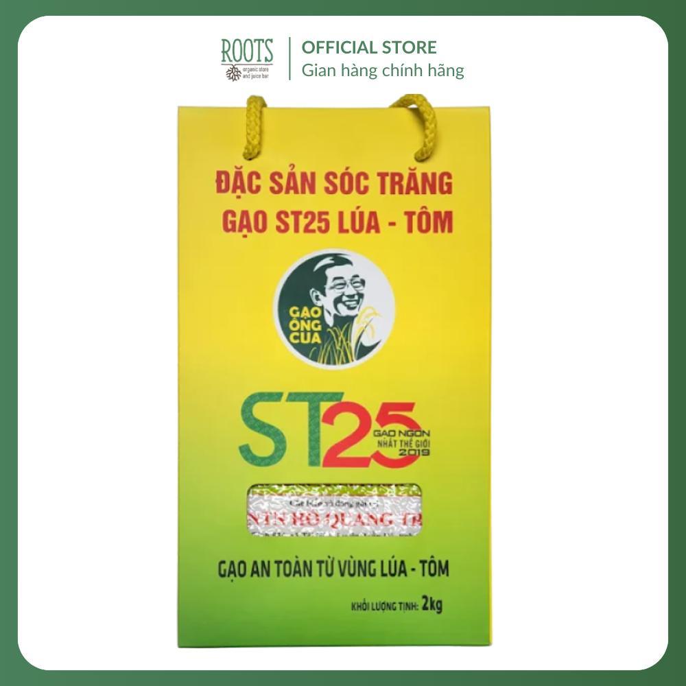 (Ship hỏa tốc) GAO ONG CUA - Gạo ST25 Lúa Tôm Cao Cấp Sóc Trăng, ST25 Premium Rice (2kg)