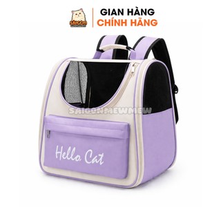 Balo Thú Cưng Hello Cat Cho Chó Mèo - Balo Vận Chuyển Thoáng Khí, Tiện Lợi