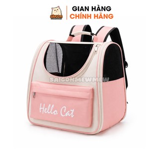 Balo Thú Cưng Hello Cat Cho Chó Mèo - Balo Vận Chuyển Thoáng Khí, Tiện Lợi