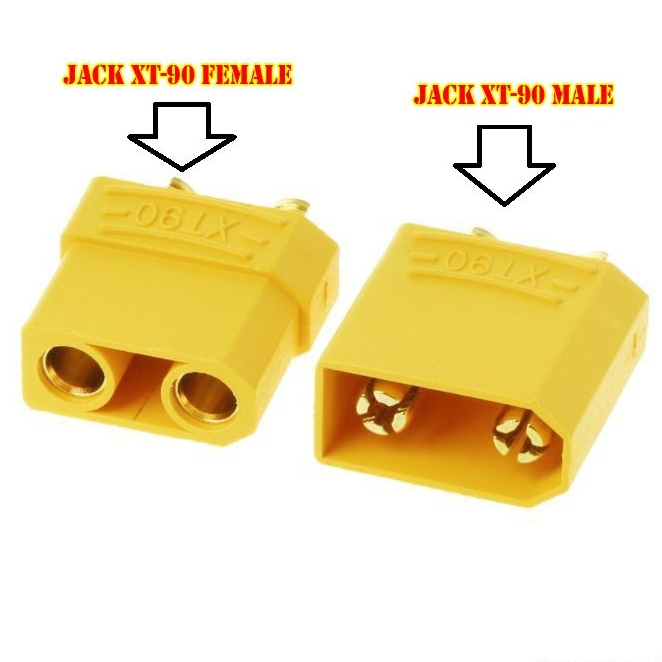 Cặp Jack Cắm Pin XT90 - Jack XT90
