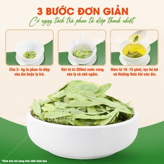 Lá phan tả diệp 200g, trà phan tả, lá xanh, thơm, không vụn, hỗ trợ thải độc, táo bón - Lãn Ông
