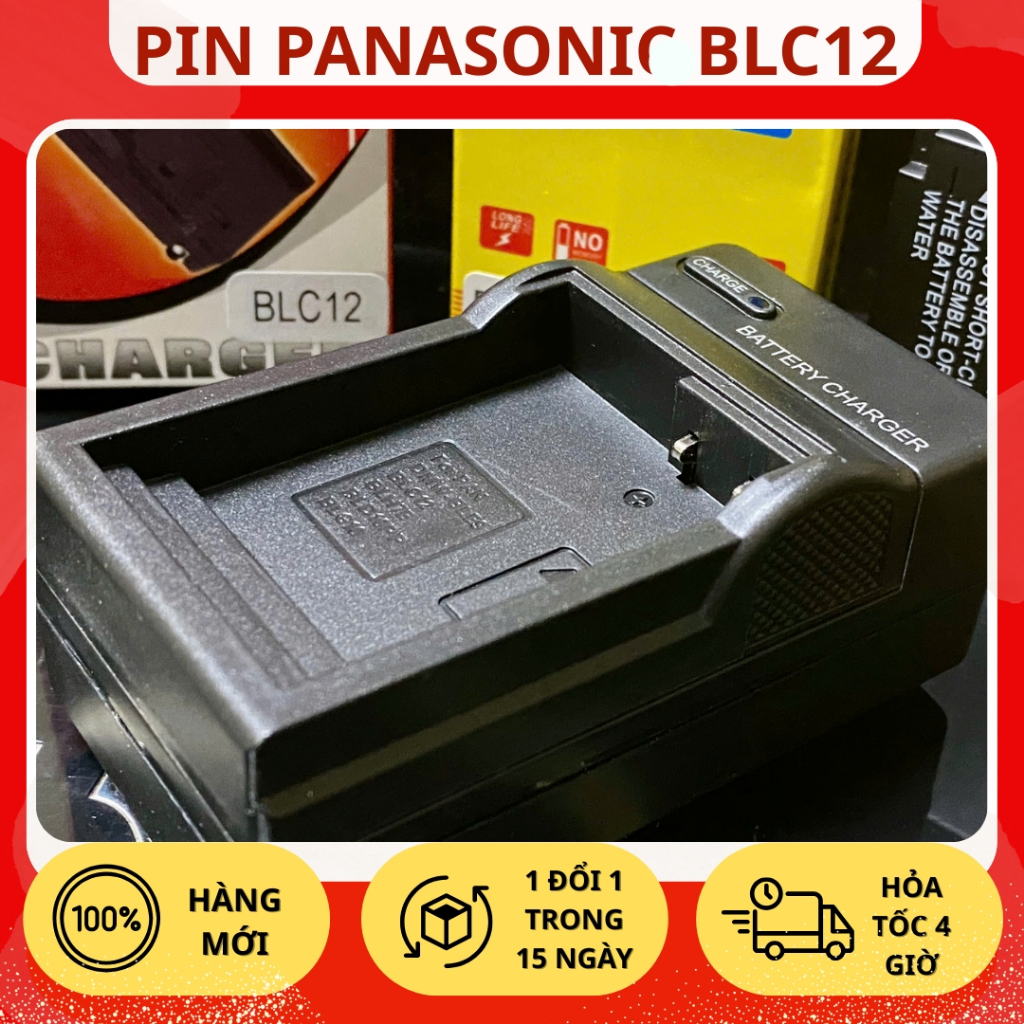 Bộ Pin, Sạc Thay Thế Panasonic BLC12 Cho Lumix DMC-FZ200, DMC-FZ1000