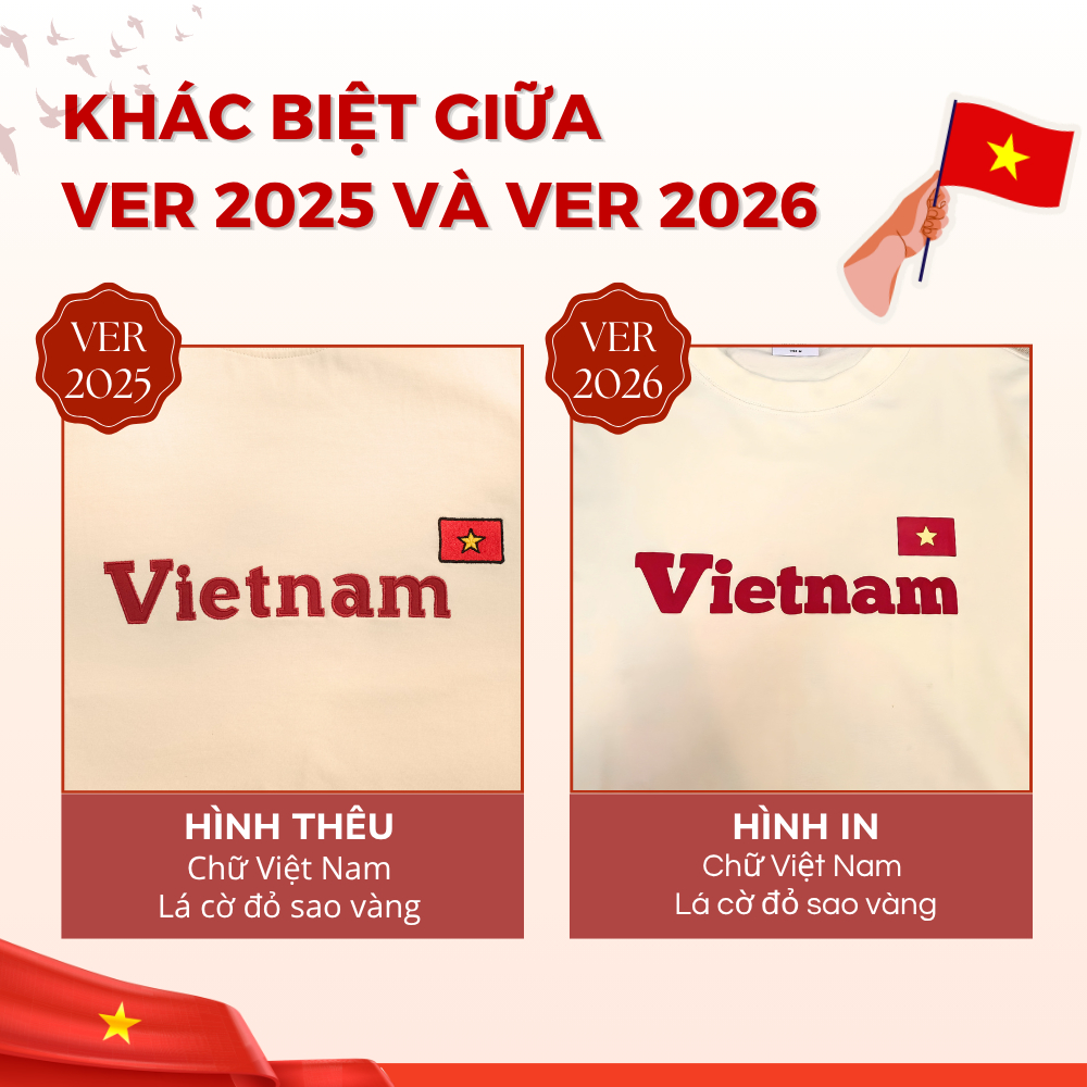 [PHIÊN BẢN 2026] Áo phông Việt Nam Ecochic Hình In Cờ Đỏ Sao Vàng Chính Hãng Unisex B165 | BigBuy360 - bigbuy360.vn