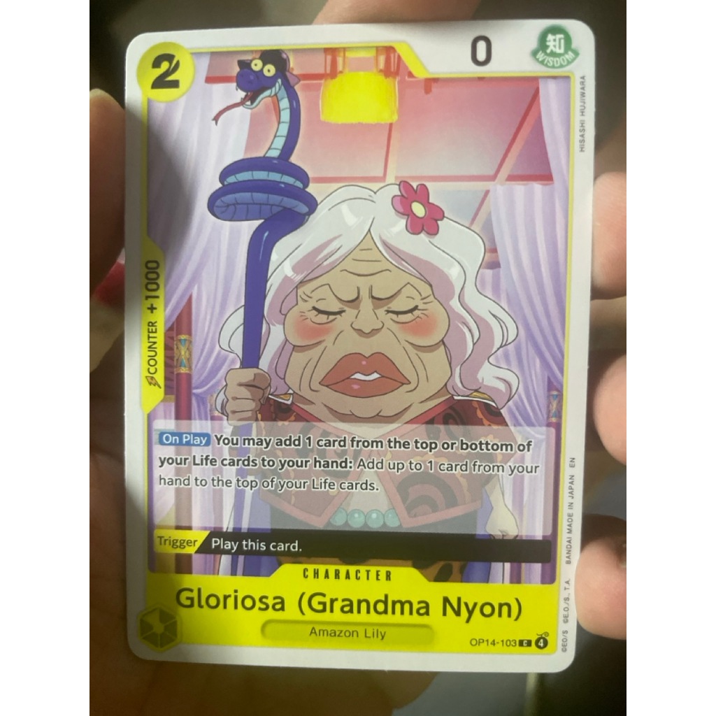 One Piece Card Game-Character-Gloriosa (Grandma Nyon)-OP14-103-Yellow-C