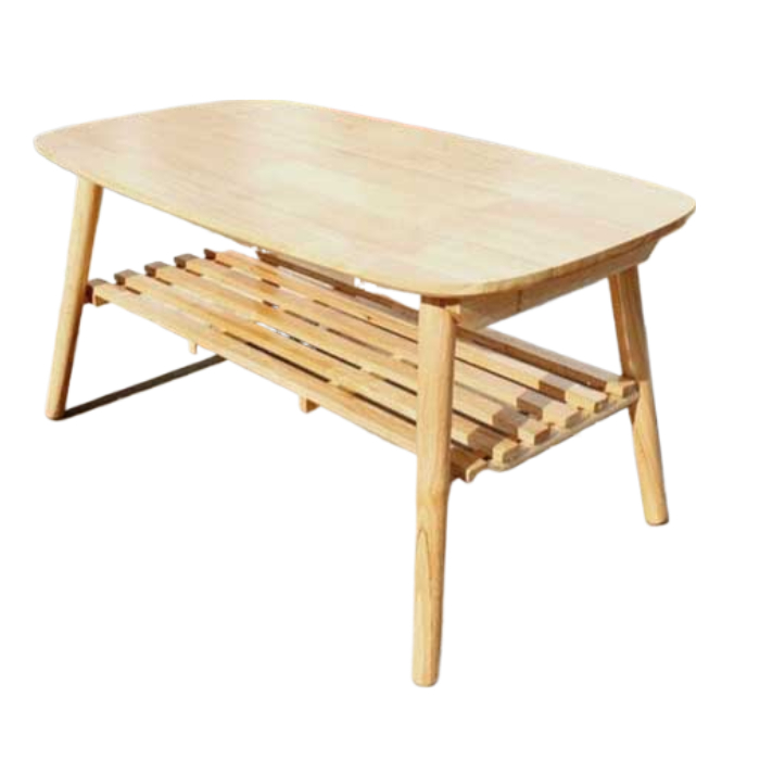 Bàn trà, bàn sofa gỗ 2 tầng gấp gọn/Bàn gỗ cao su