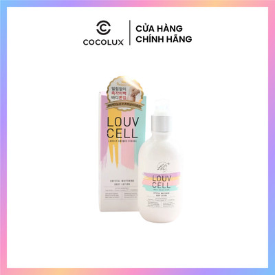 Sữa Dưỡng Thể Trắng Da Louv Cell Crystal Whitening Body Lotion 250ml - Giúp nâng tone tự nhiên