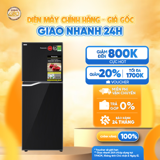 NR-BA229PKVN - Tủ Lạnh Panasonic Inverter 188 lít