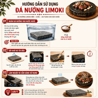 Limoki - Đá Nướng Nham Thạch Núi Lửa Hình Tròn