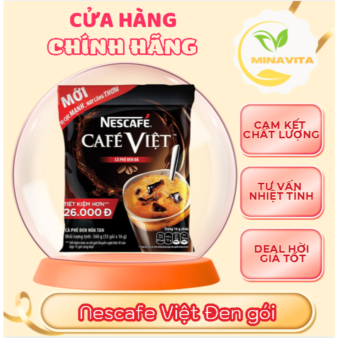 Bịch Cà Phê Đen Đá Nescafe Cafe Việt