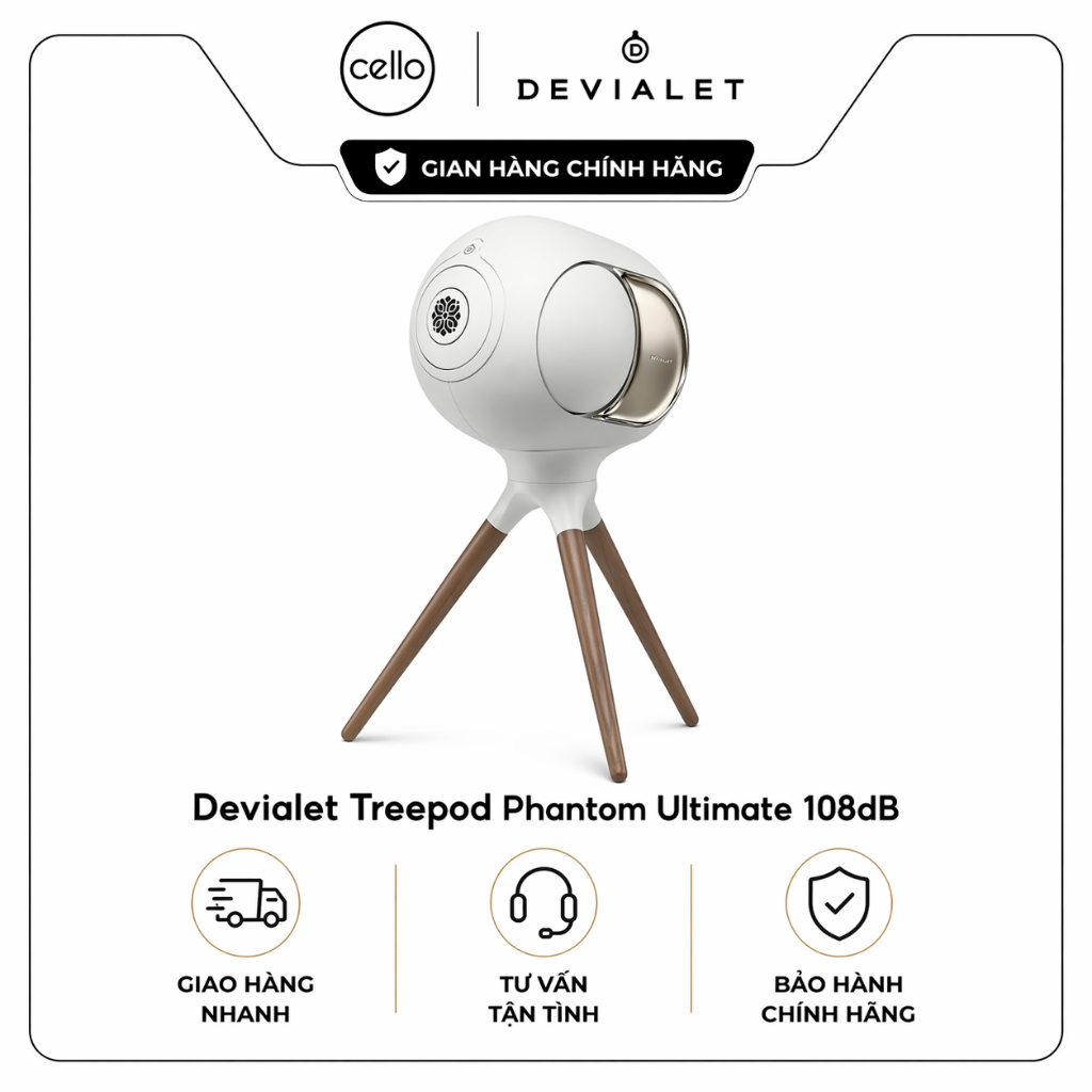 Chân Devialet Treepod Phantom Ultimate 108dB -  Chính Hãng Tam Sơn - New Fullbox