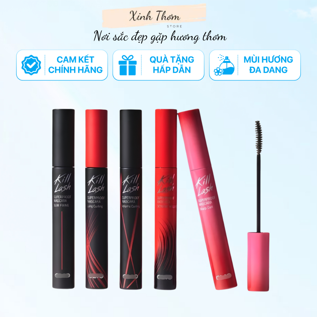 Chuốt mi CLIO kill lash Super proof mascara - Mascara Làm Cong Mi, Chống Trôi Clio Kill Lash Superpr