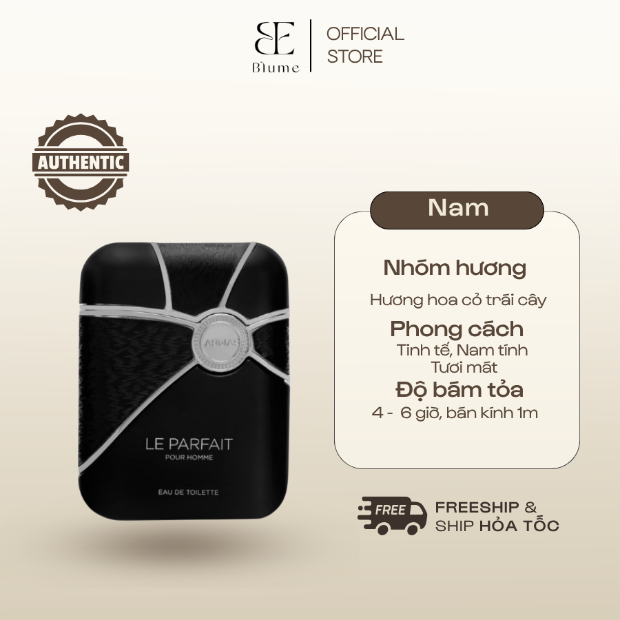 [ Mẫu Thử 10ML ] Nước Hoa Nam LE PARFAIT POUR HOMME mùi tươi mát - Blume Tiệm Nước Hoa