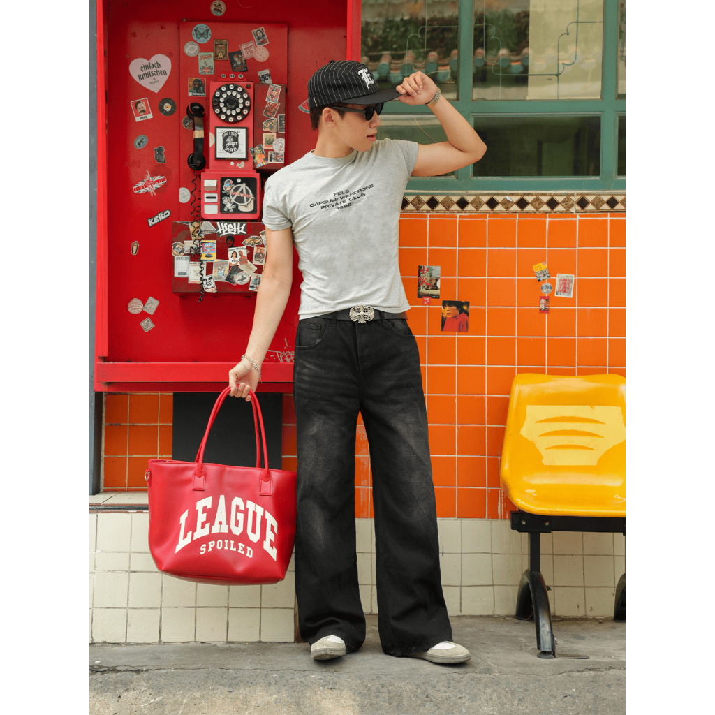 Quần Jean Ống Suông Rộng IDYLLIC Unisex Nam Nữ Thời Trang Che Khuyết Điểm Phong Cách Hàn Quốc | BigBuy360 - bigbuy360.vn