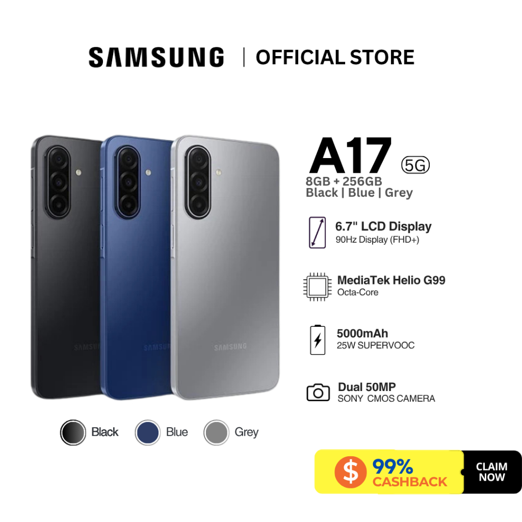 (Hàng Chính Hãng) - Điện Thoại Samsung Galaxy A17 (8/256)