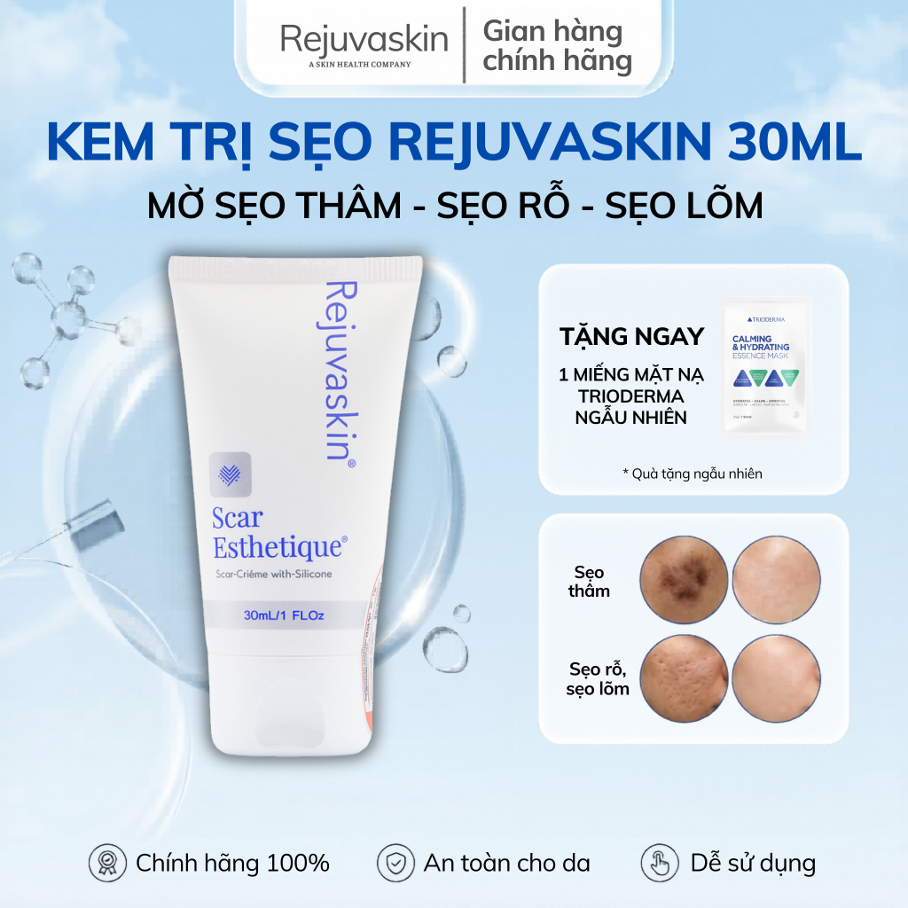 Kem Xoá Sẹo Thâm / Rỗ / Lõm Scar Esthetique Rejuvaskin 30ml