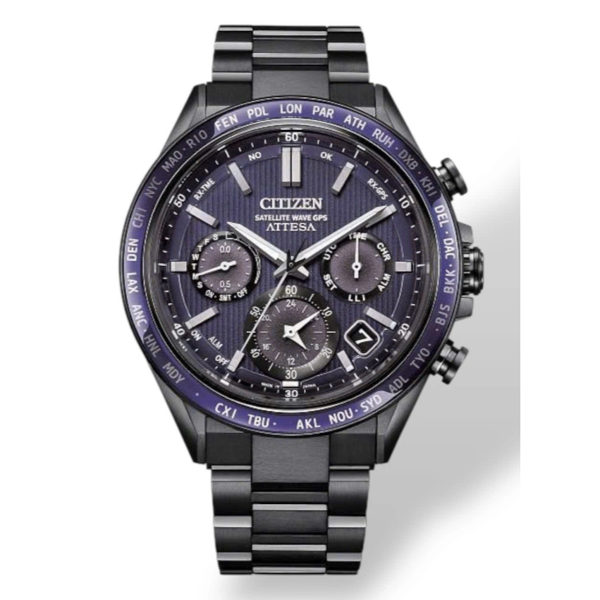 Đồng Hồ Nam Citizen Quartz Eco-Drive Attesa Satellite Wave GPS CC4059-64L