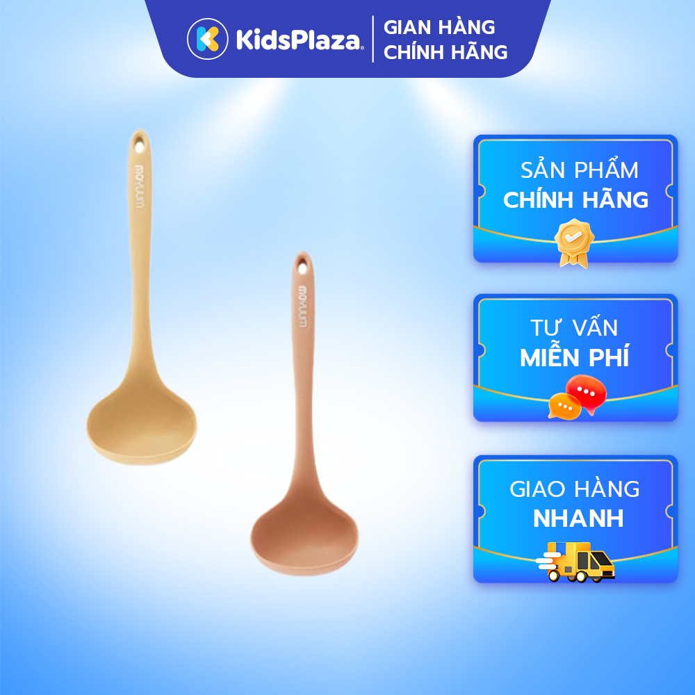(HÀNG MỚI VỀ) Muỗng Silicone Moyuum chính hãng chịu nhiệt, an toàn cho bé - Chính hãng KidsPlaza