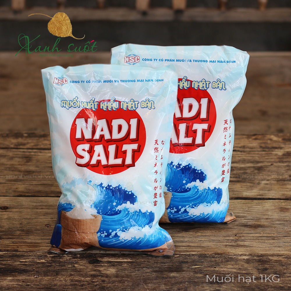 [NSC] Muối Hột Nadi- Muối Xuất Nhật- 100% Muối Biển, Không Tẩy Trắng, Tiêu Chuẩn Xuất Khẩu [Xanh Suố