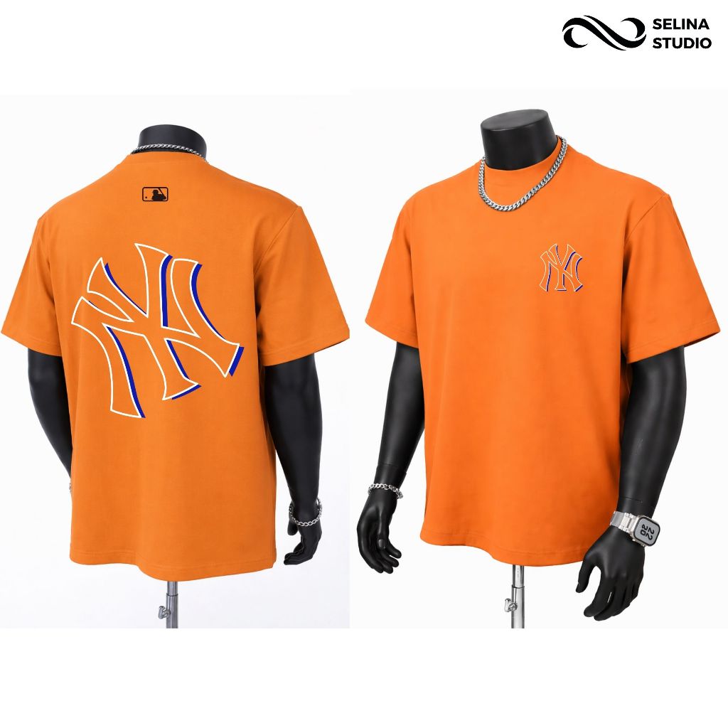 Áo Thun NY Bóng Unim Fashion Phong Cách Âu Mỹ Áo Thun Unisex Form Oversize Cotton 250gsm SelinaStudi