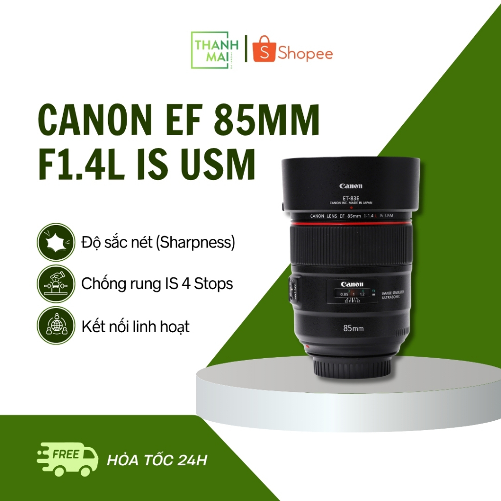 Ống Kính Canon EF 85mm F1.4L IS USM