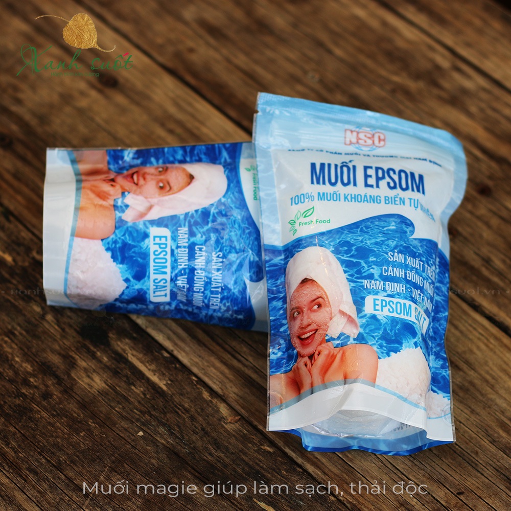 [NSC] MUỐI TẮM EPSOM - 100% MUỐI KHOÁNG BIỂN TỰ NHIÊN - EPSOM SALT- USEFFUL BENEFITS FOR HEATHY AND 