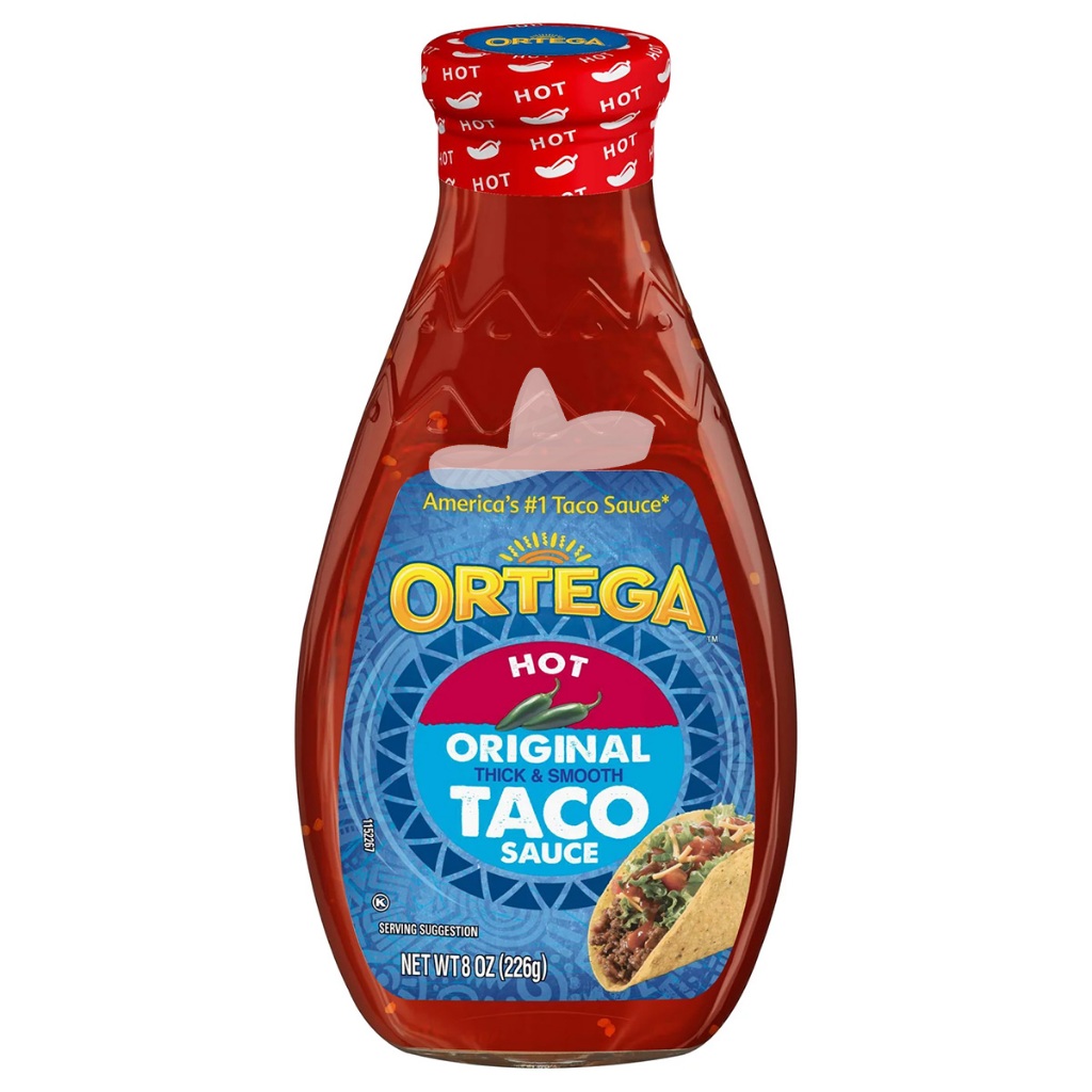 Sốt Taco Cay Ortega Hot Original Taco Sauce Mỹ (226g)