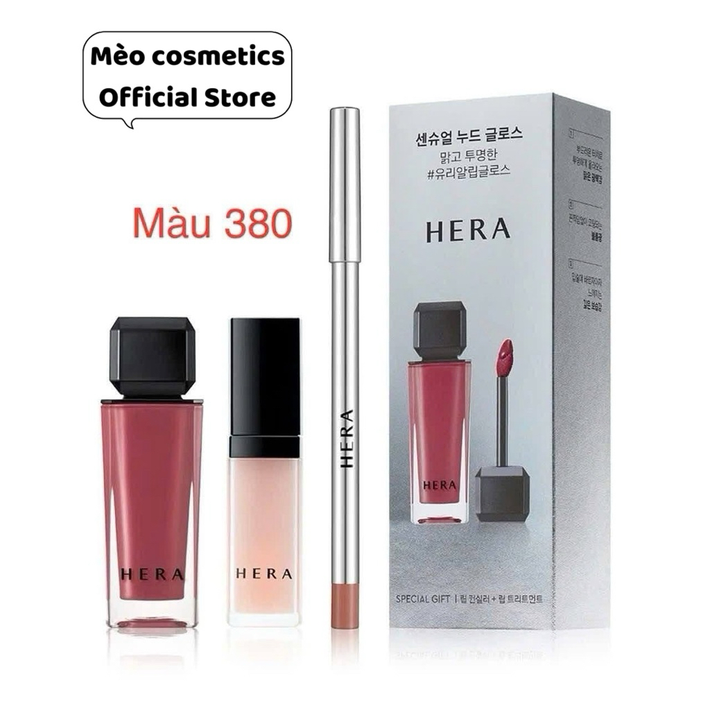 [CHÍNH HÃNG OLIVE YOUNG]Set 𝐒𝐨𝐧 𝐇𝐄𝐑𝐀 𝐒𝐄𝐍𝐒𝐔𝐀𝐋 𝐒𝐏𝐈𝐂𝐘 𝐍𝐔𝐃𝐄 𝐆𝐋𝐎𝐒𝐒 màu 380-422-129